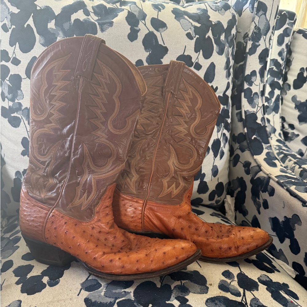 Tony lama ostrich boots